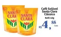 Supermercados Mateus Café Solúvel Santa Clara Clássico Refil oferta