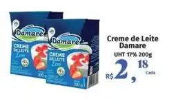 Supermercados Mateus Creme de Leite Damare UHT 17% oferta