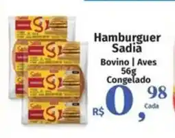 Supermercados Mateus Hamburguerw Sadia oferta