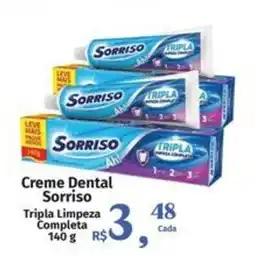 Supermercados Mateus Creme Dental Sorriso oferta