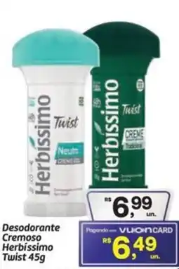 Fort Atacadista Desodorante Cremoso Herbíssimo Twist oferta