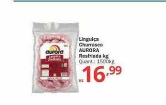 Althoff Supermercados Linguiça Churrasco Aurora Resfriada oferta