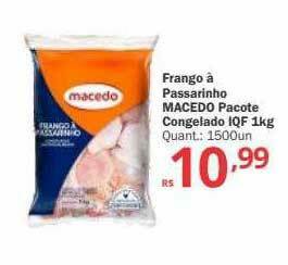 Althoff Supermercados Frango à Passarinho Macedo Pacote Congelado Iqf oferta