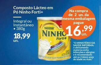 Zaffari Composto Lácteo Em Pó Ninho Forti+ oferta