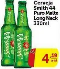 Pires Cerveja Smith 44 Puro Malte Long Neck oferta