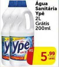 Pires água Sanitária Ypê oferta