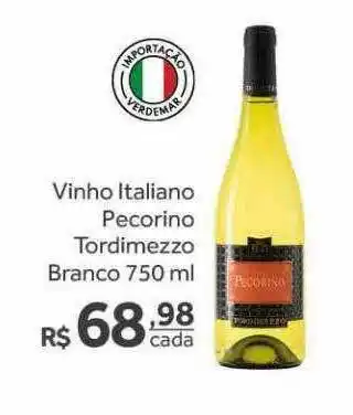 Verdemar Supermercado Vinho Italiano Pecorino Tordimezzo Branco oferta