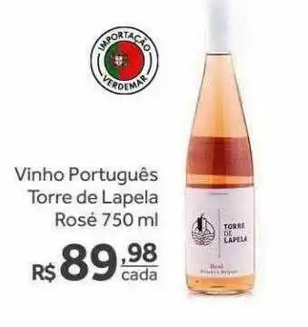Verdemar Supermercado Vinho Português Torre De Lapela Rosé oferta