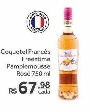 Verdemar Supermercado Coquetel Francês Freeztime Pamplemousse Rosé oferta