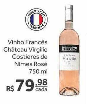 Verdemar Supermercado Vinho Francês Château Virgilie Costieres De Nimes Rosé oferta
