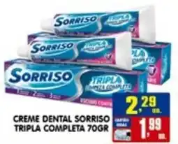 Higa's Supermercado Creme dental sorriso tripla completa oferta