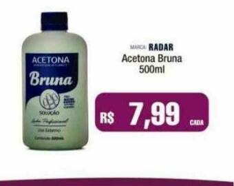 Rio Belleza Radar Acetona Bruna oferta