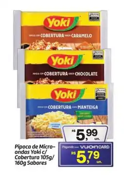 Fort Atacadista Pipoca de Micro- ondas Yoki c/ Cobertura Sabores oferta