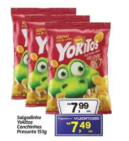 Fort Atacadista Salgadinho Yokitos Conchinhas Presunto oferta