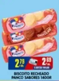 Higa's Supermercado Biscoito recheado panco sabores oferta