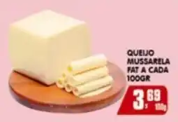 Higa's Supermercado Queijo mussarela fat a cada oferta