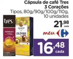 Carrefour Cápsula de café Tres oferta