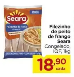 Carrefour Filezinho de peito de frango Seara Congelado, IQF, oferta