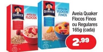 Aveia Quaker Flocos Finos ou Regulares 165g