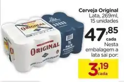 Carrefour Cerveja Original Lata, 15 unidades oferta