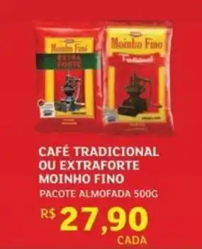 Café tradicional ou extraforte moinho fino