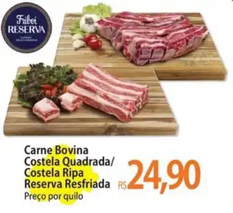 Carne Bovina Costela Quadrada/ Costela Ripa Reserva Resfriada