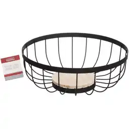 Benoit Fruteira de Mesa Hauskraft FRUT002 Redonda Ferro e Madeira 28,5cm oferta