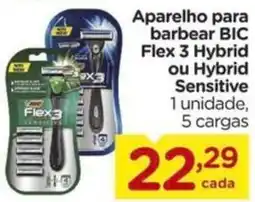 Carrefour barbear BIC Flex 3 Hybrid ou Hybrid Sensitive oferta