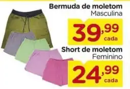 Carrefour Bermuda de moletom Masculina oferta
