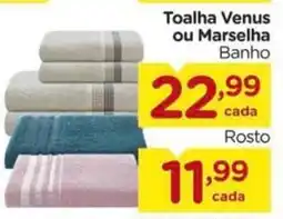 Carrefour Toalha Venus ou Marselha Banho oferta