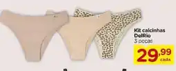 Carrefour Kit calcinhas DelRio 3 peças oferta