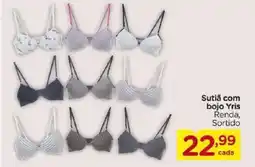 Carrefour Sutiã com bojo Yris Renda, Sortido oferta