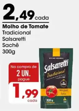 Zaffari Molho de Tomate Tradicional Salsaretti Sachê oferta
