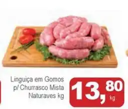 Mineirão Atacarejo Linguiça em Gomos 80 p/Churrasco Mista Naturaves oferta