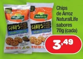 Costazul Supermercados Chips de Arroz NaturalLife sabores 70g oferta