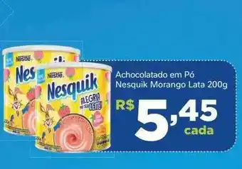 Achocolatado Em Pó Nesquik Morango