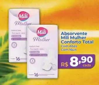 Absorvente Mili Mulher Conforto Total