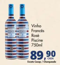 Delta Supermercados Vinho Francês Rosé Piscine oferta