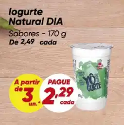 Dia logurte Natural DIA Sabores oferta