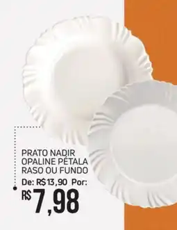 Economart Atacadista Prato nadir opaline pétala raso ou fundo oferta