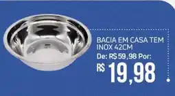 Economart Atacadista Bacia em casa tem inox 42cm oferta
