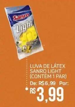 Economart Atacadista Luva de látex sanro light oferta