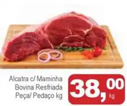 Mineirão Atacarejo Alcatra c/ maminha bovina resfriada peça/ pedaço oferta