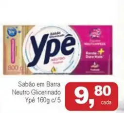 Mineirão Atacarejo Sabão em Barra Neutro Glicerinado Ypê oferta