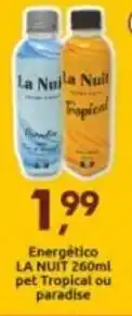 Supermercados Nori Energetico La Nuit 260ml pet Tropical ou paradise oferta