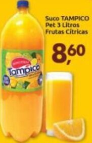 Supermercados Nori Suco Tampico pet 3L Frutas Citricas oferta