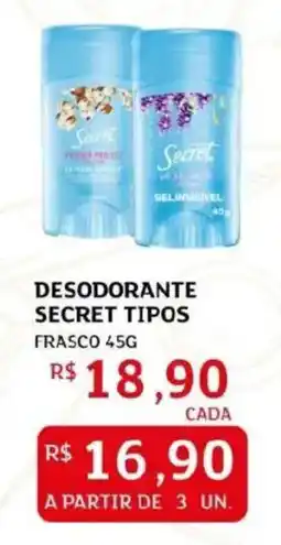 Assaí Atacadista Desodorante secret tipos frasco oferta