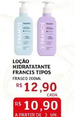 Assaí Atacadista Loção hidratatante francis tipos frasco oferta