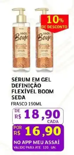 Assaí Atacadista Serum em gel definição flexível boom seda oferta