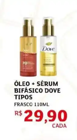 Assaí Atacadista Óleo + sérum bifásico dove tipos frasco oferta